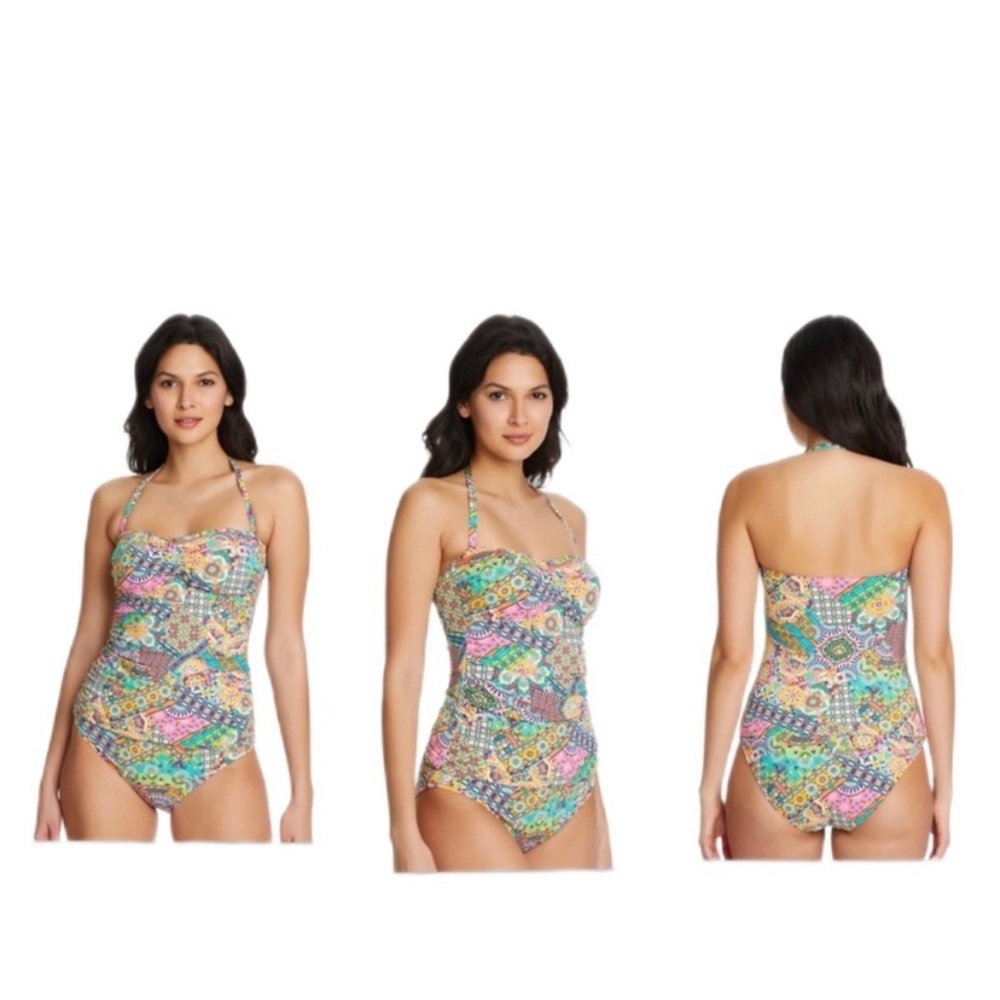Bleu Rod Beattie Seriously Sunny Bandeau Tankini Top G25021